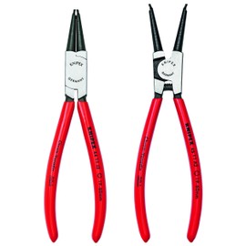 KNIPEX Tools - 2 Piece Circlip Pliers Set (9K008018US), Red