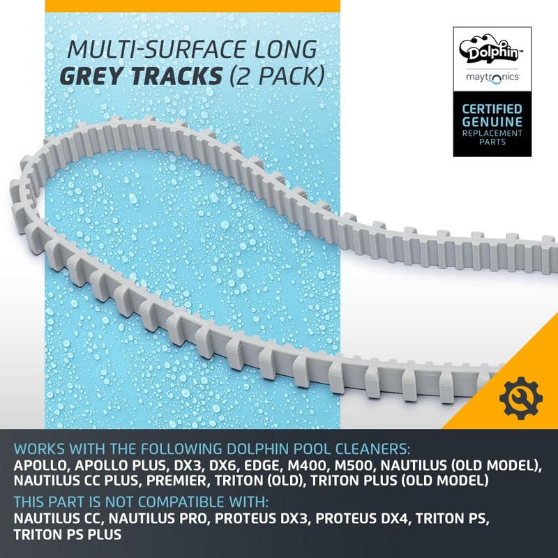 Dolphin Grey Track Pack of 2 for Nautilus CC Plus,