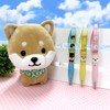 Traveling Mame Shiba Ballpoint Pen Set of 3 Black Ink