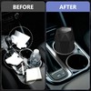 Car Trash Can with Lid, Leakproof, 15 Trash Bags, Black,