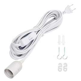 VIEVRE VIEVRE Lampenfassung E27 mit Kabel,Fassung E27 mit Kabel und Schalter,E27 Lampensockel mit 3M Netzkabel und EU Stecker,Lampenfassung mit Kabel,Lampenfassung mit Schalter,Lampenfassung mit Stecker