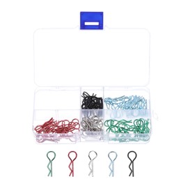 DMiotech 100Pcs Body Clips Pins with Pull Tabs, Mixed Color Universal RC Cars Parts Shell Replacement Parts for 1/8 1/10 1/12 Scale RC Car