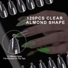 Poraceous 120 Stück Dual Nail Forms Set, Clear Matte Dual