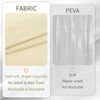 ALYVIA SPRING Cream Fabric Shower Curtain Liner Waterproof - Soft