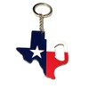BigTexas Texas Shaped Keychain Bottle Opener Texas Flag Design