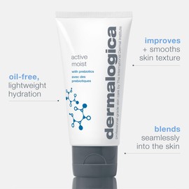 Dermalogica Dermalogica Active Moist Face Moisturizer, Oil-Free Lightweight Daily Hydrating Lotion, Helps Improve Skin Texture and Combat Surface Dehydration for Women and Men - 3.4 fl oz