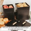 Beautiful Potato and Onion Storage Container Set - Perfectly Sized