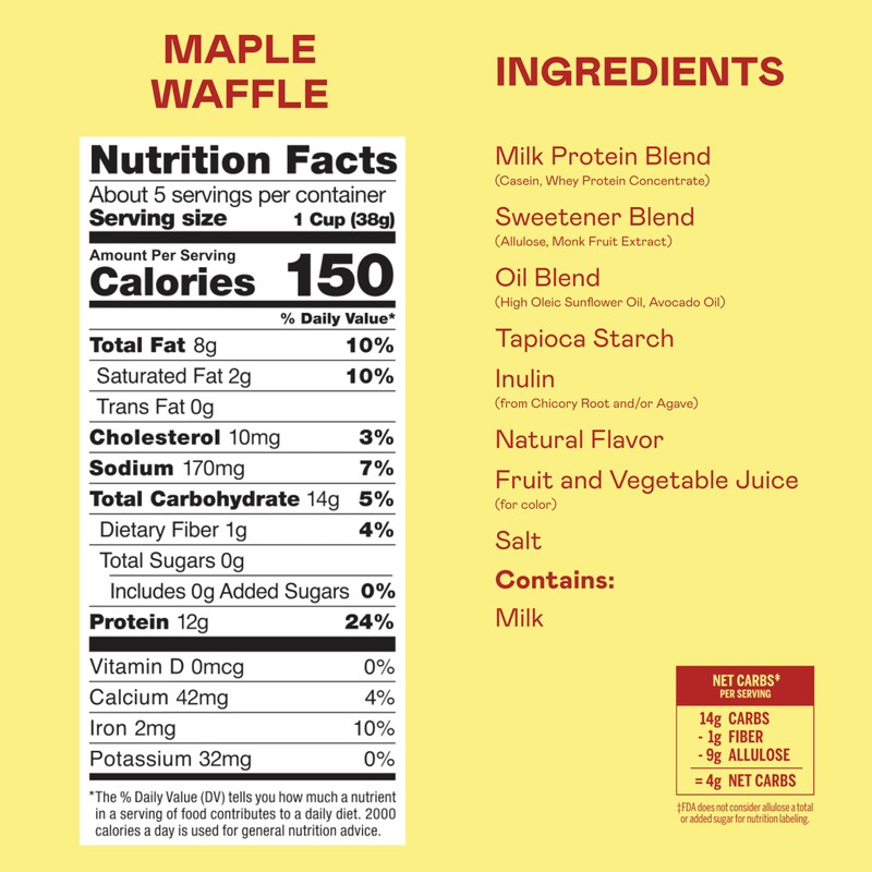 Magic Spoon Cereal - Maple Waffle 4-Pack of Cereal and