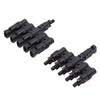 1 Pair Solar Branch Connector Panel Parallel Connection Cable Splitter