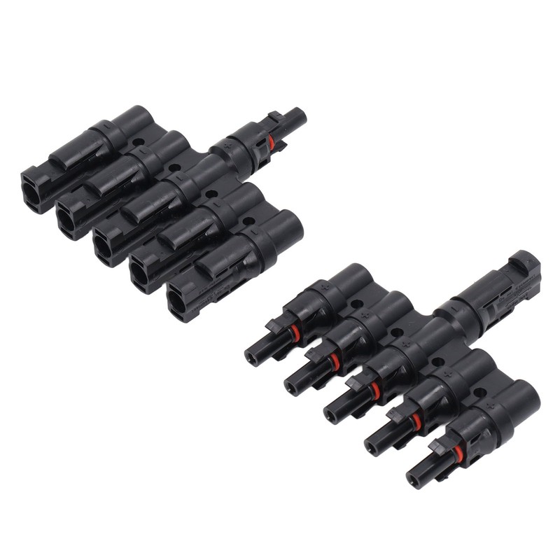 1 Pair Solar Branch Connector Panel Parallel Connection Cable Splitter