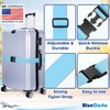Luggage Straps for Suitcases - TSA Approved - Blue, 20