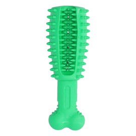 Pet Dog Rubber Safety Molar Cleaning Tooth Rod Playing Biting Toothbrush Toy L Green Green L