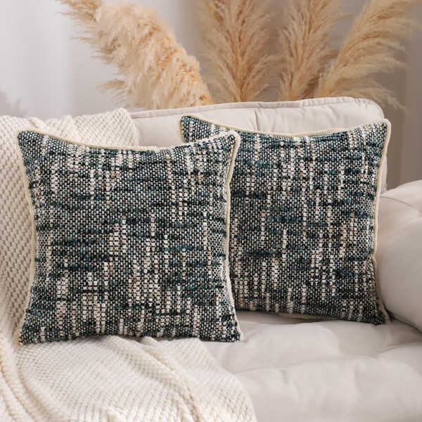 LUOYEHK Boho Throw Pillow Covers 18x18 Set of 2 Chenille
