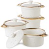 ONEMORE Ramekins with Lids, 12 oz Ceramic Small Casserole Dish