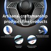 LevChall Carbon Fiber Steering Wheel Cover, 3-Piece Set Anti-Skid Comfortable
