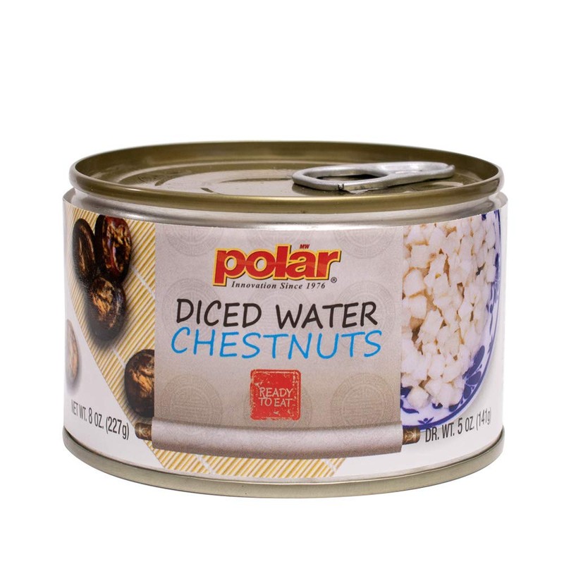 MW Polar Canned Vegetables Water Chestnuts, Diced, 8 Ounce, (Pack