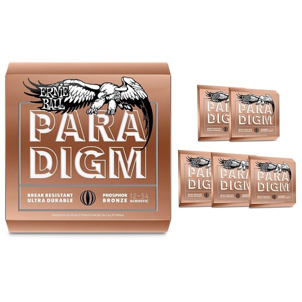 Ernie Ball Paradigm Phosphor Bronze Acoustic Guitar Strings, Medium Light