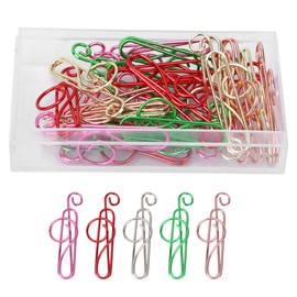 25pcs/box 5 Colors Music Notes Shaped Paper Clip Memo Clips School Office Supplies