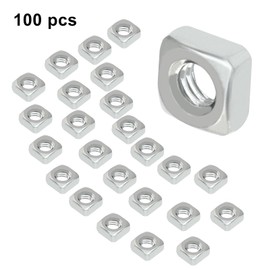 Waziaqoc 100 PCS 304 Stainless Steel M4 Square Nuts