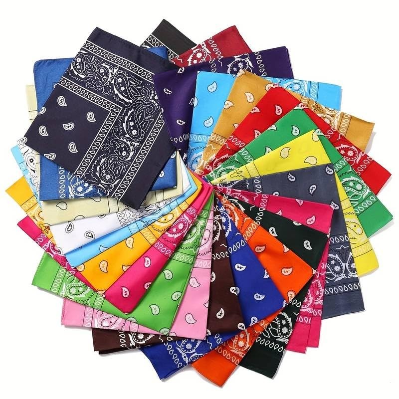 Boolavard 100% Cotton Bandanas with Original Paisley Pattern | Colour