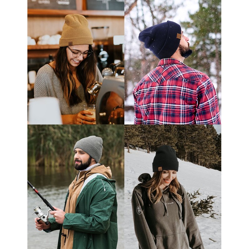 Winter Beanie Hats for Men and Women,Stretchy Daily Knit Hat,Gifts