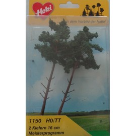 Heki 1150 Scots Pine Trees 2 Pieces, Height-16 Cm, Multicolour