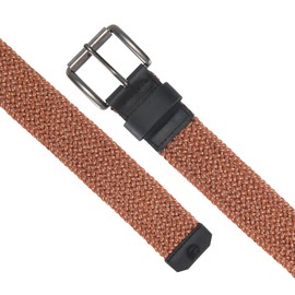 Carhartt Men's Rugged Flex Nylon Cord Braided Belt, Burnt Sienna, Medium
