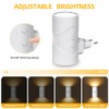 AUAUY Pack of 2 Night Light Socket with Motion Sensor
