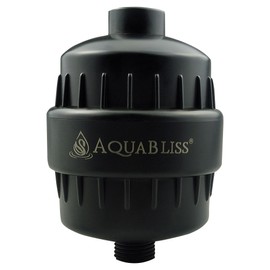 AquaBliss High Output Revitalizing Shower Filter - Reduces Dry Itchy Skin, Dandruff, Eczema, and Dramatically Improves The Condition of Your Skin, Hair and Nails - Matte Black (SF100-BK)