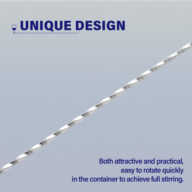 BRIOUT 2 Pcs Bar Spoon, 12 Inches Long Handle Drink