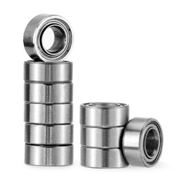 3x6x2.5 mm Miniature Steel Bearings MR63ZZ L-630 673ZZ Deep Groove Ball Bearing Pack of 10