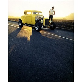 Paul Le Mat American Graffiti 24x36 Classic Hollywood Poster Classic Coupe Hot Rod Car