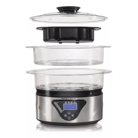Hamilton Beach Vaporera Digital Alimentos 5.2l Plata 37530z Hamilton Beach Color Plateado