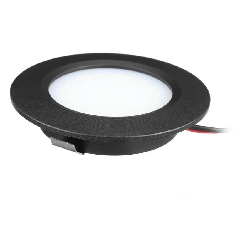 12V LED Interior Light, 3W Round Recessed Warm White Spot