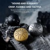 Stahlzungentrommel Regenspiel, 7,6 cm, 6 Töne, Mini-Outdoor-Regenspiel, Musikspiel, Handpan-Meditationstrommel für