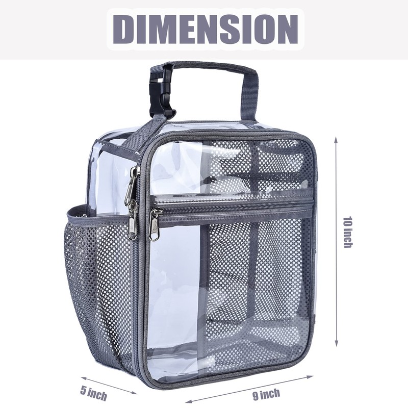 Oraben Stadium Approved Clear Lunch Bag for Sprots Work,Clear Lunch