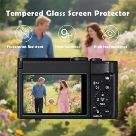 Screen Protector Compatible for Panasonic Lumix ZS99 Digital Camera,Tempered Glass Film Anti-Scratch High Definition and Soft Silicone Case (lumix zs99 CO)