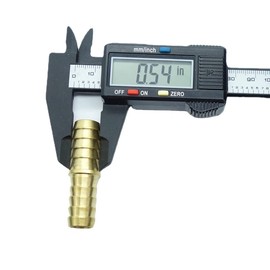 CDQBWKJGFJ 2 Pcs Brass Hose Barb Fitting,1/2" Barb x 1/2" Barb Fittings for 1/2" ID Hose, Tubing Hose Adapter/Coupler,for Water/Fuel/Air