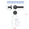 Smart Door Lock Set, Fingerprint, Passcode, Cards, App Control, Keyless