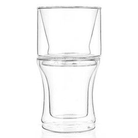 Hand Drip Coffee Maker Pour Over Double Borosilicate Glass Wall Set