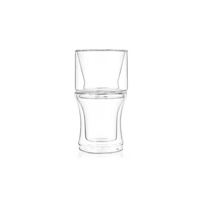 Hand Drip Coffee Maker Pour Over Double Borosilicate Glass Wall