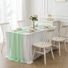 flohar 6Pack 9ft Chiffon Table Runner 14x108 Inch Sheer Romantic