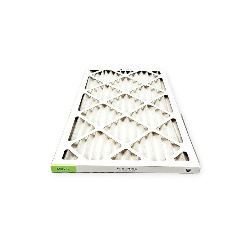 Proairtek AF14241M08SWH Model 14x24x1 Air Filter, MERV 8; Ideal for
