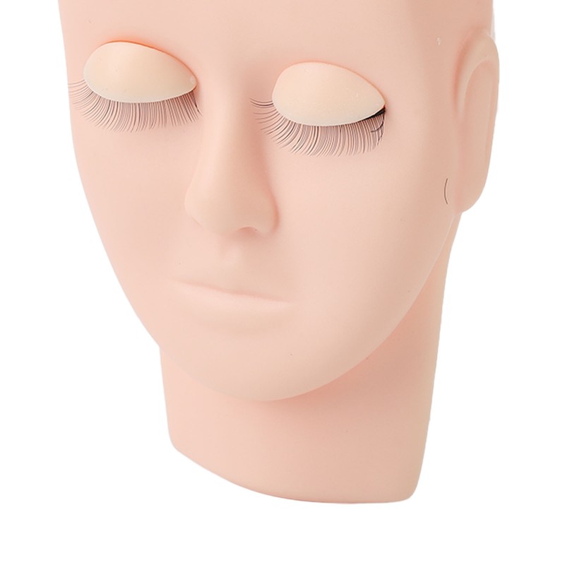 Eyelashes Extensions Practice Kit 3 Color Eyelash Mannequin Head 3