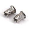 20Pcs M10x21 Stainless Steel Half Hexagon Rivet Nut Flat Head