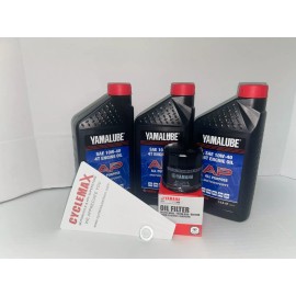 Yamaha Yamalube OEM Oil Change Kit 10W-40 for Yamaha GRIZZLY 700 4x4 2007-2015