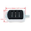 Americruise Motorcycle Streamliner Shifter Pegs with Rubber Surface fit for