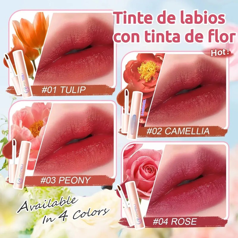 Minimeli Lip Tint Mate Larga Duración No Se Transfiere