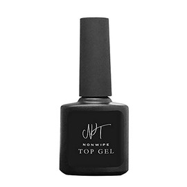 Non-Wiping Top Gel Nail No Wiping Necessary, Premium Gloss with Video Instructions