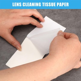 500 Sheets Lens Cleaning Tissue Paper Portable Glasses Wipe Lens Cleaning Papers Screen Wipes for Camera Lenses Glasses Phone and Computer Individually Wrapped
